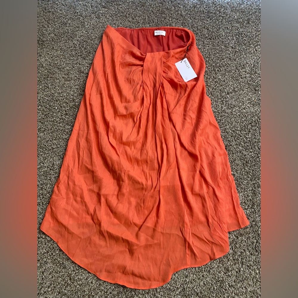 Bailey 44  size L orange skirt, new w/ tags